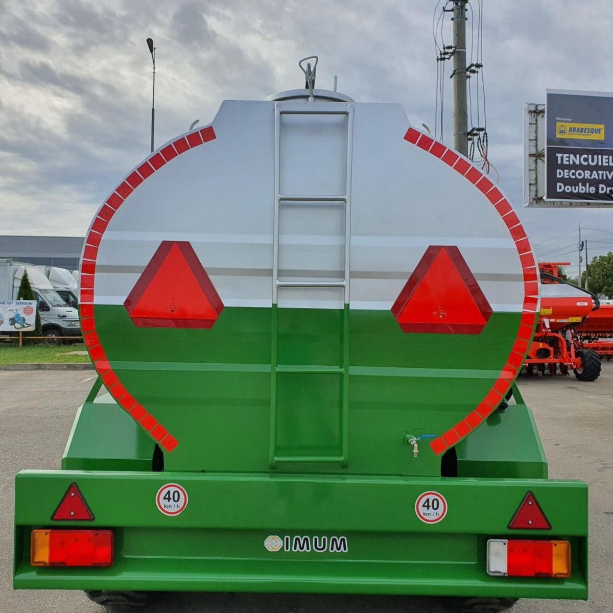 Cisterna de apa, pompieristica, zincata, tandem, 10.000 litri, IMUM, franare hidraulica, model Setila - Image 2